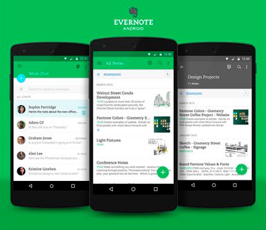 Aplicativo Evernote